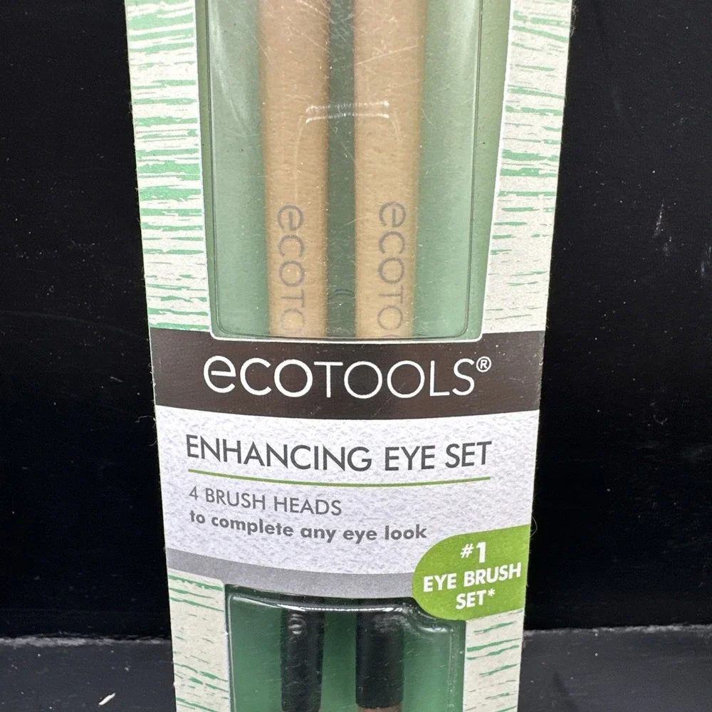 Ecotools 2-Pc. Double Ended Eye‎ Makeup Brush Set 1217 Vegan New Free Shipping